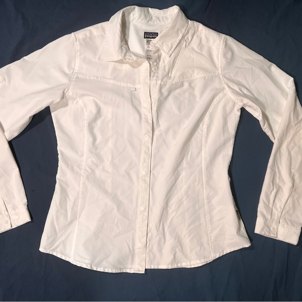 Patagonia white SPF 50+ Button-Up Shirt
